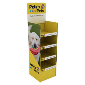 Corrugated Pet Food Display Stands