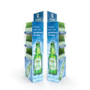 Retail Corrugated Beer Display Stands IBW-003