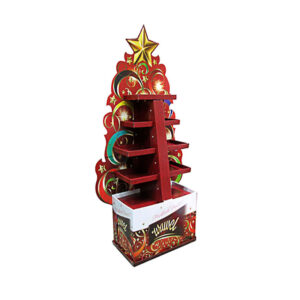 Christmas Gifts Promotional Corrugated Cardboard Floor Display Units HC-005