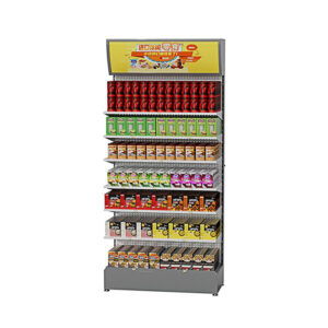 Customizable Metal Display Stand For Drink In Supermaket MMD-002