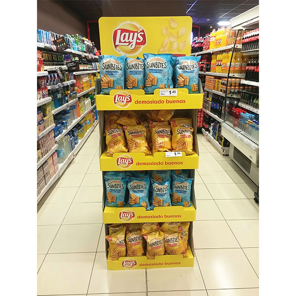 potato chip bag display rack