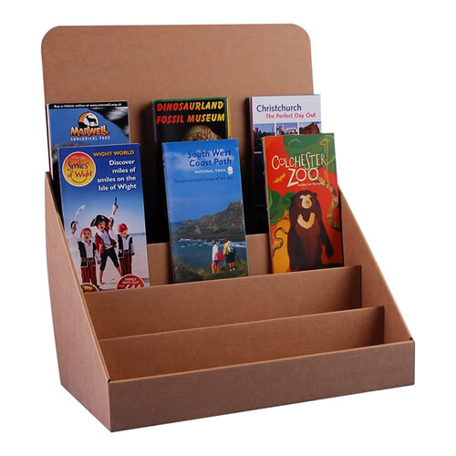 cardboard counter display trays for book