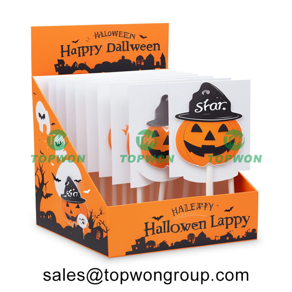 cardboard lollipop display for halloween