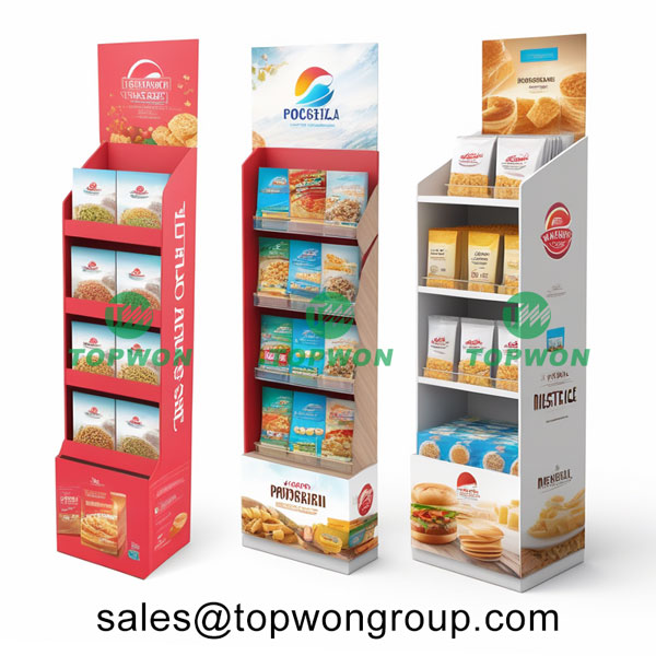 Snack corrugated cardboard display